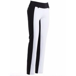 NWT SWINGDISH Women's Marcia Colorblock Golf Pants Black White Size Medium